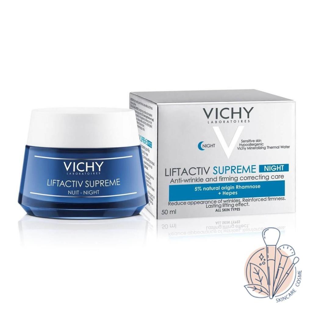 Kem dưỡng chống nhăn & làm săn chắc da Ban đêm Vichy Liftactiv Supreme Night Anti-Wrinkle Cream 50ml