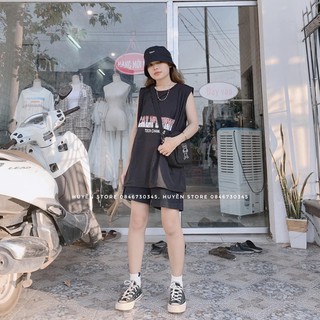 Áo 3 lỗ tanktop California 3 màu-[ảnh thật] Áo thun nữ tanktop chất cotton dày dặn