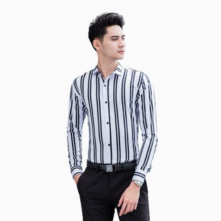 Áo sơ mi nam dài tay vải lụa 3d cao cấp không nhăn không xù ad04 flashbacks
