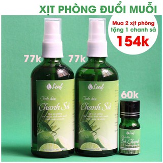 Tinh dầu xịt phòng sả chanh 100ml Leaf