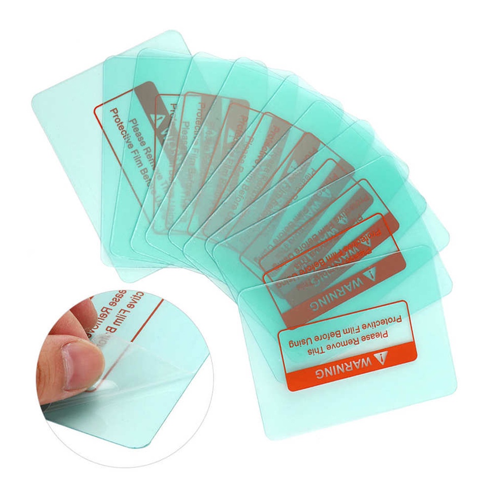 DIYMORE Set 10 Tấm Kính Tròn Trong Suốt Bảo Vệ Ống Kính Máy Hàn 115*88mm Diy
