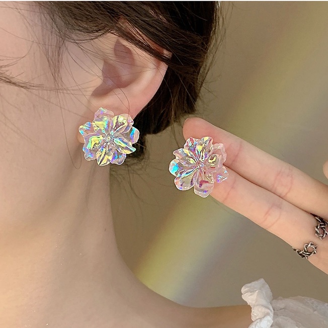 Khuyên Tai Kẹp Hình Tiên Cá/Hoa Thời Trang Mùa Hè Cho Nữ