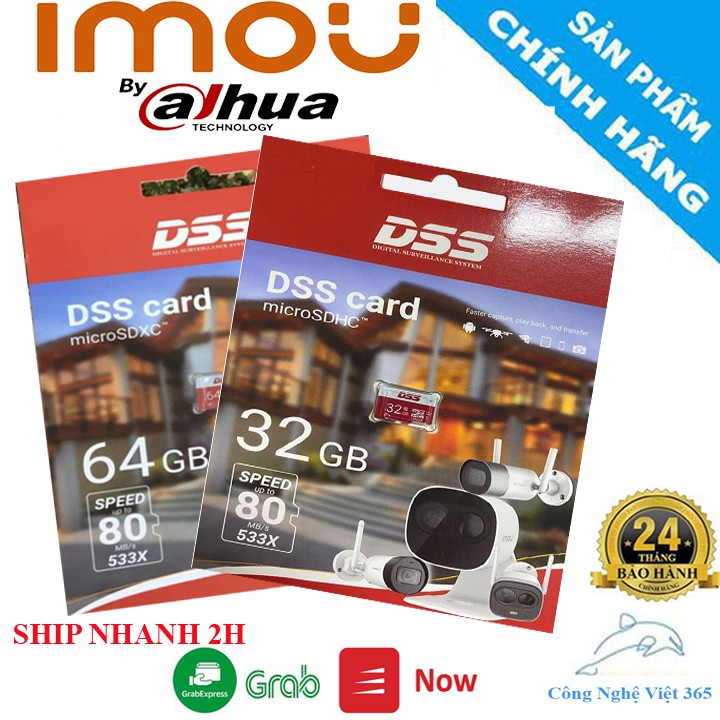 Thẻ nhớ 32gb , 64gb DSS chuyên dùng cho Camera, Máy ảnh, Điện thoai, Máy tính bảng - Bảo Hành 24 Tháng