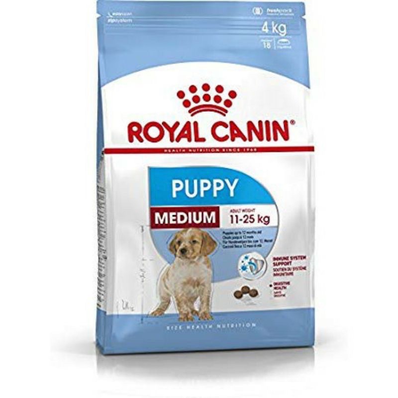 royal canin medium puppy hạt cho chó con túi 4kg