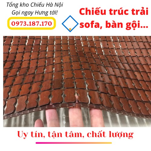 Chiếu trúc trải sofa, chiếu trúc hạt trải spa, bàn gội loại cắt mét