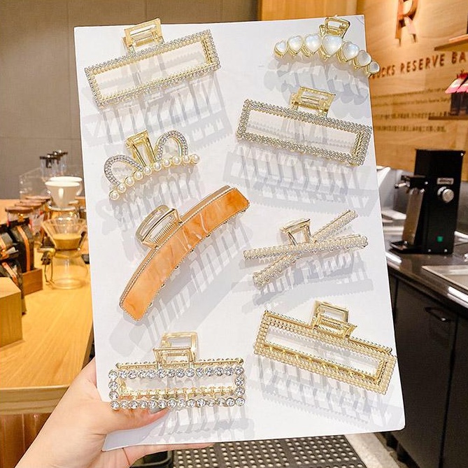 Kẹp tóc đính ngọc trai giả sang trọng thanh lịch cho nữ