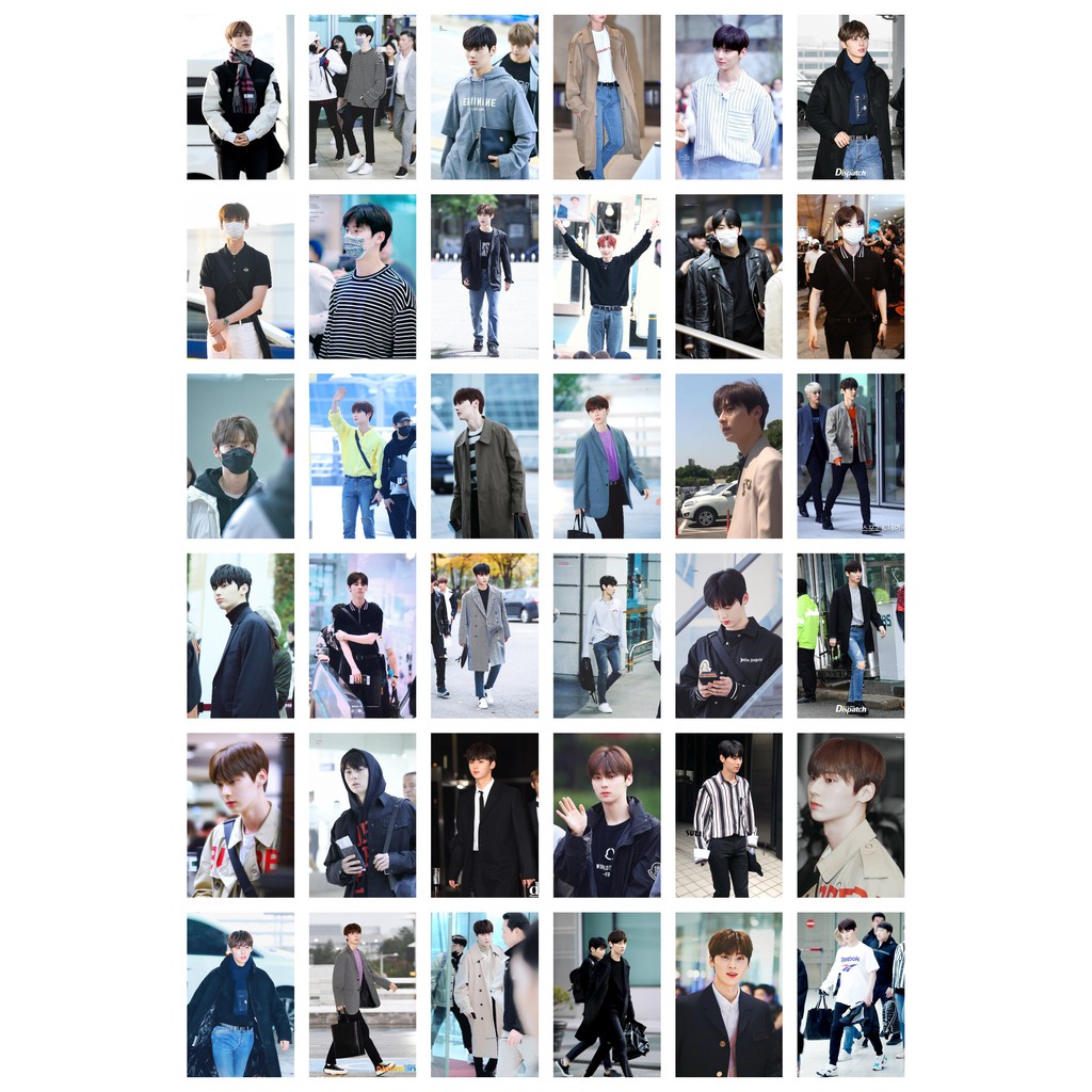 Lomo card 36 ảnh thành viên NUEST Hwang Minhyun fashion style