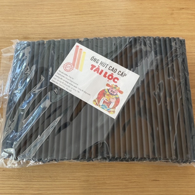 Ống Hút Sinh Tố Đen Phi 8 Bịch 500g
