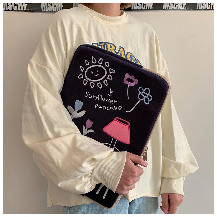 Túi Đựng Laptop Họa Tiết Hoa Hướng Dương Hoạt Hình 11 inch/13/15 inch