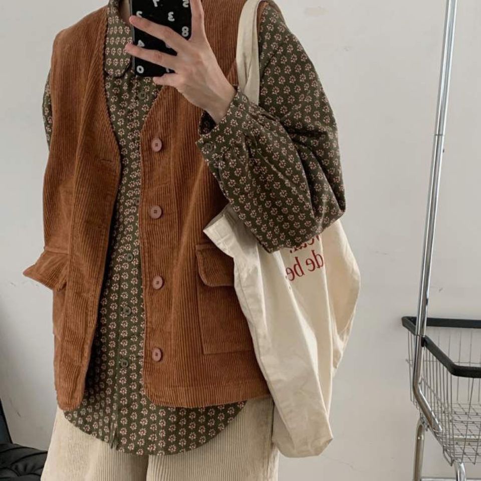 ÁO GILE 🍒 Áo gile nữ nhung phong cách Nhật Bản Hàng có sẵn SLL