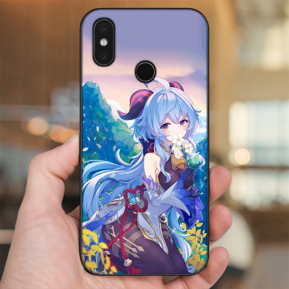 Ốp lưng Xiaomi Mi 8, Mi 8 SE viền đen in hình Ganyu Genshin Impact