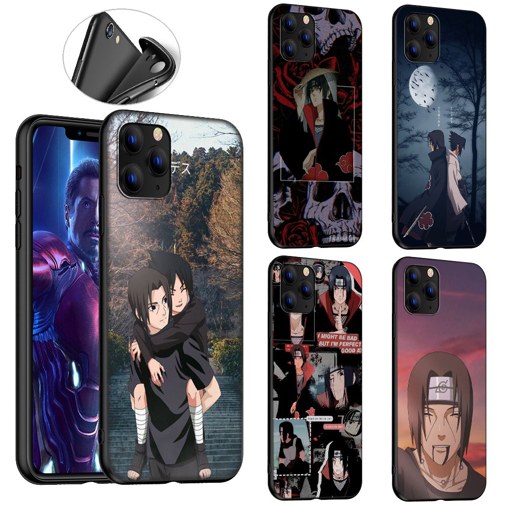 Ốp điện thoại mềm in hình Uchiha Itachi Naruto SH191 cho iPhone XR X Xs Max 6+ 6s+ 7+ 8+ 6 6s 7 8 Plus 5 5s SE 2020