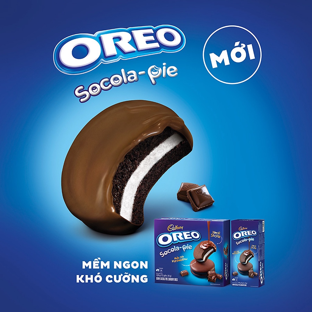 Hộp Bánh Oreo Sôcôla Pie 360g (12 Gói)