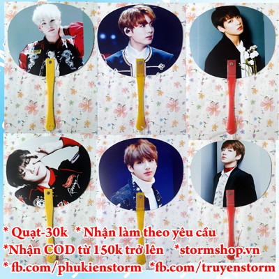 Quạt Thành viên BTS -combo 2 cây -60k