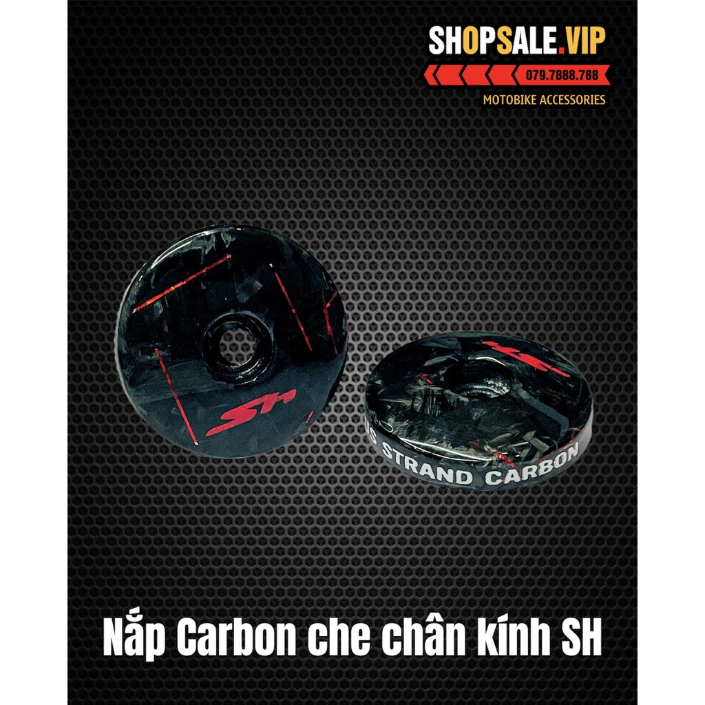 Nắp Che Chân Kính Carbon Forget Cho Các Dòng Xe SH