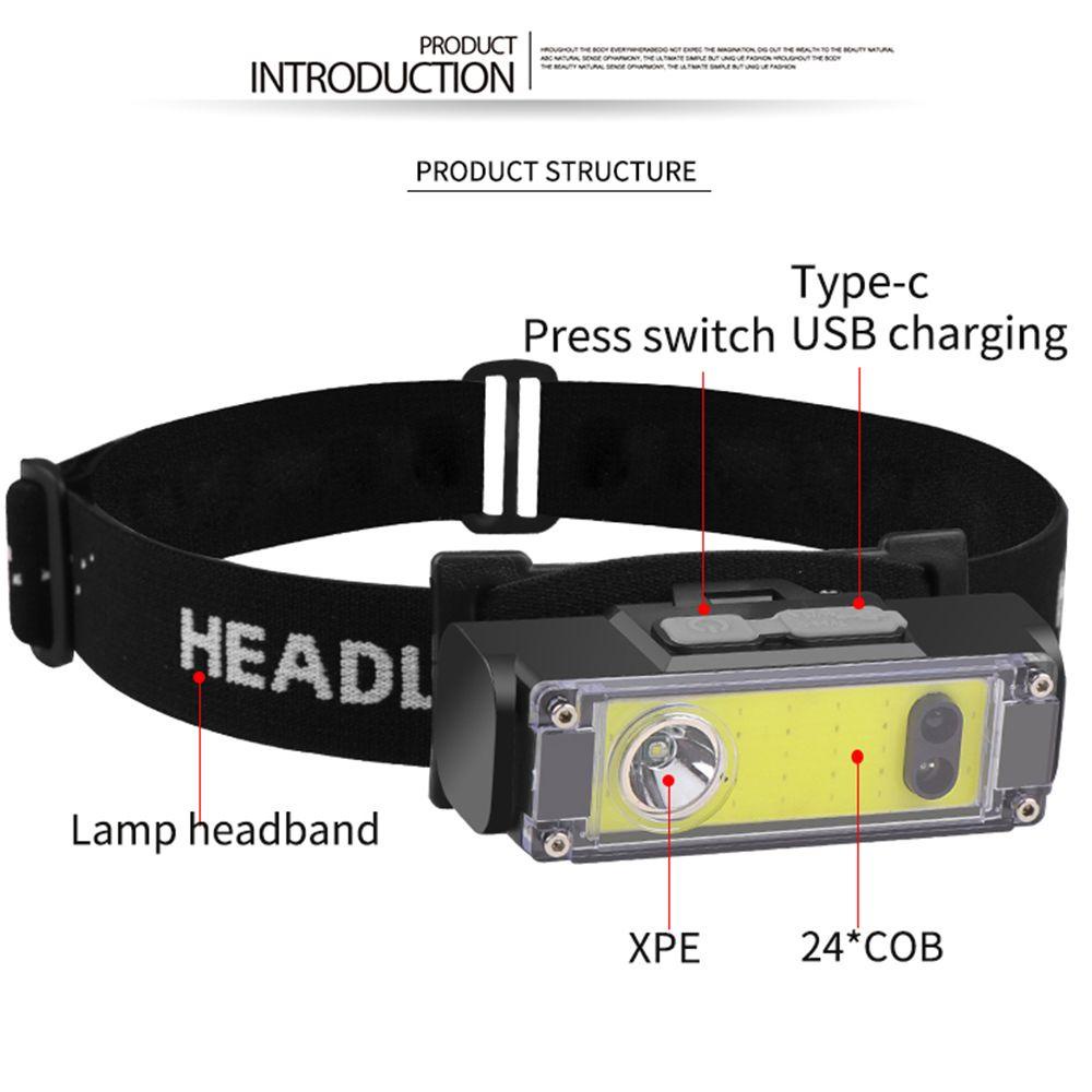 CONOPERY Đèn Pha XPE + COB Có Báo Hiệu Loại C Tiện Dụng Cho Hoạt Động Ngoài Trời