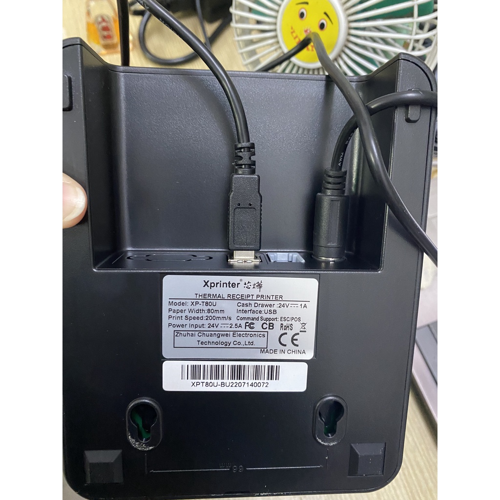 Máy In Nhiệt, In Bill K80  cổng USB  In Qua Máy Tính/ laptop chính hãng Xprinter T80U