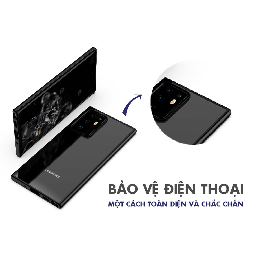 Ốp Lưng Cho Samsung Galaxy Note 20 Ultra, Note 20,S20+, S20 Ultra - Chất Liệu Silicone Trong Suốt Viền TPU Chống Sốc | BigBuy360 - bigbuy360.vn