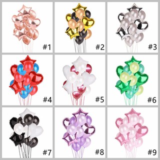 Set 14 Bong Bóng 12 "18" Trang Trí Tiệc