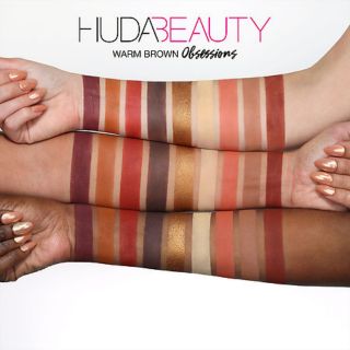 Bảng phấn Huda mini 9 ô Huda Beauty Warm Brown Obsessions
