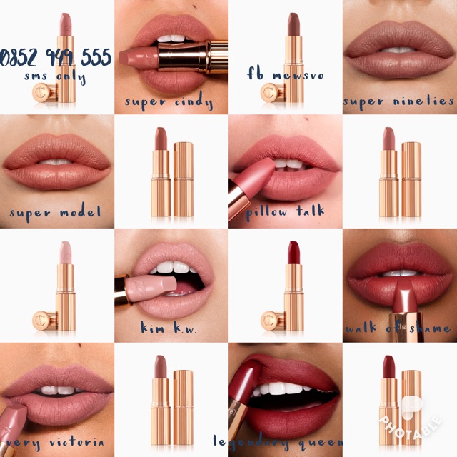 [TỔNG HỢP] Son Charlotte Tilbury Matte Revolution, K.I.S.S.I.N.G Satin Lippenstift