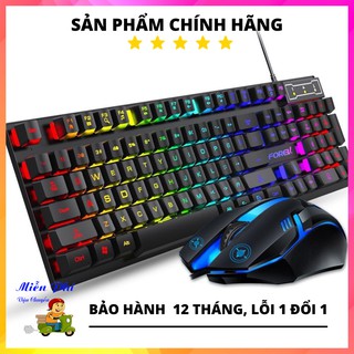 Bàn Phím Cơ Forev, Bàn Phím Máy Tính Gaming  đèn LED 7 Màu Siêu Nét Chống Nước, Hàng chính Hãng