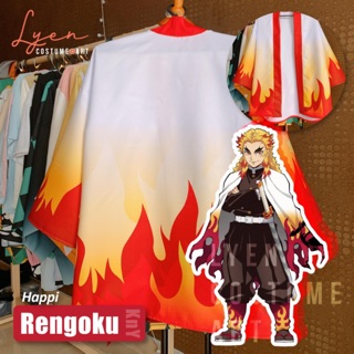 [Đặt may] Áo Happi và Haori Rengoku