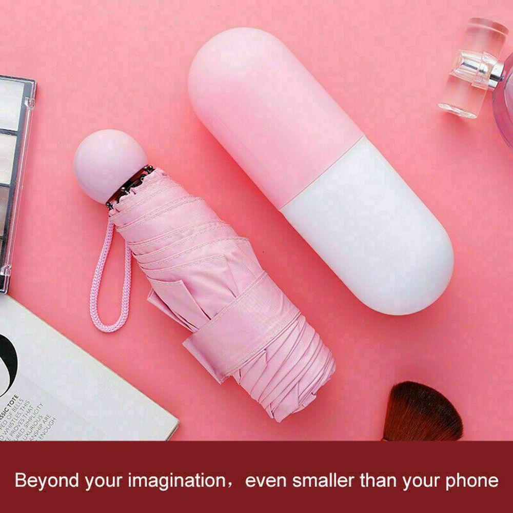 Dù Mini Chống Tia UV Chống Thấm Nước Chống Gió Tiện Dụng Mang Theo Du Lịch Cho Nữ