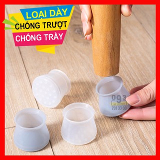 Combo 4 miếng lót chân bàn ghế bảo vệ sàn nhà, nút bọc silicon