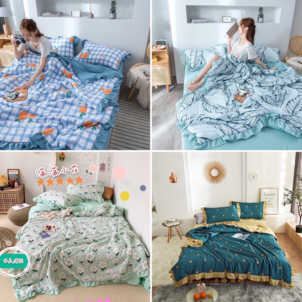  Set Chăn ga gối cotton