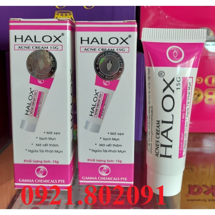 halox kem mờ sẹo, sạch mụn