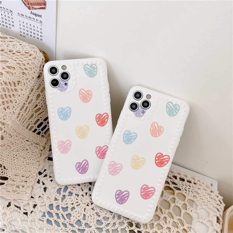 Ốp điện thoại mềm họa tiết đơn giản nhiều màu cho iPhone SE2 11 Pro MAX XS XR 7 8 Plus | BigBuy360 - bigbuy360.vn