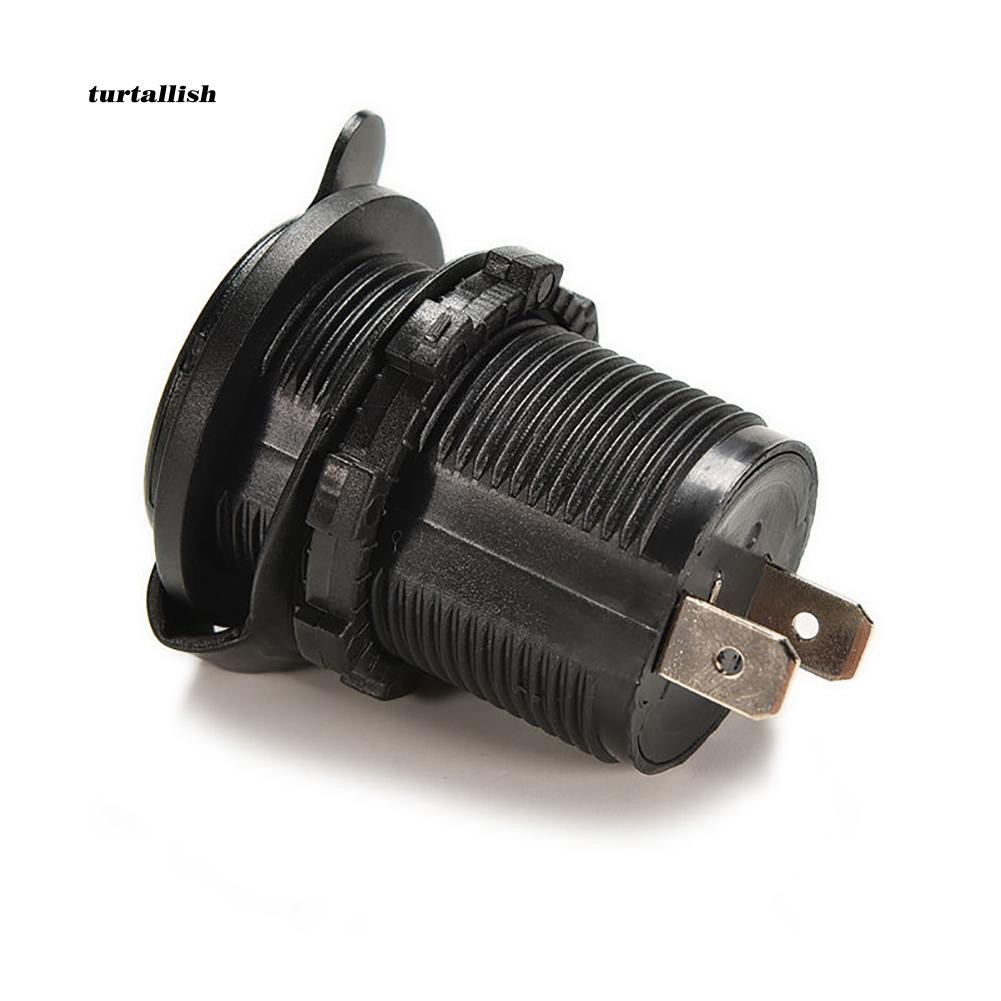 TUR♥Waterproof 12V Car Cigarette Lighter Socket USB Charger Power Adapter Outlet | BigBuy360 - bigbuy360.vn