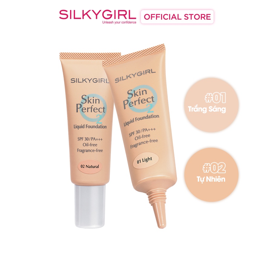 Kem Nền Dạng Lỏng Silkygirl Skin Perfect Liquid Foundation SPF30/PA+++ 25ml