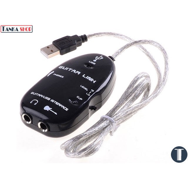 Cable USB Guitar Link kết nối đàn guitar với máy tính để thu âm.