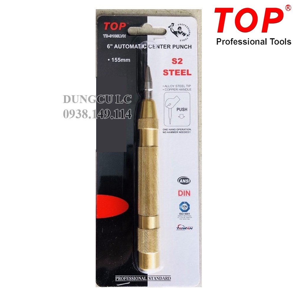 Đục lấy dấu tự động (Bung tu) đầu hợp kim 6in Top - TB-9109LVN