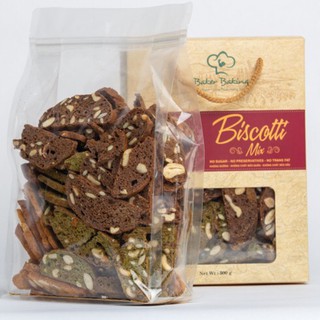 [CỰC NGON ] BISCOTTI MIX 3 VỊ (VANI, SOCOLA, TRÀ XANH) Bánh Cáo Cấp