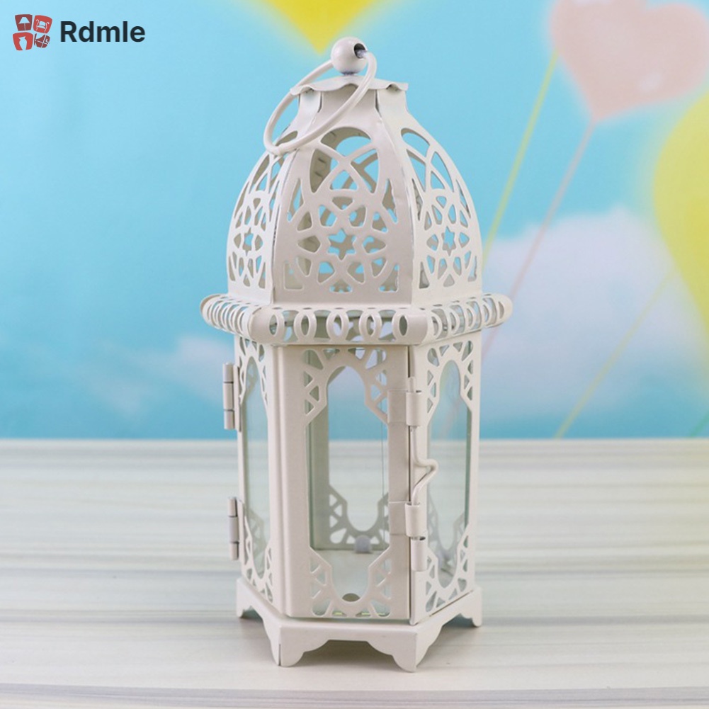Giá Đỡ Đèn Cầy Hình Lồng Đèn Phong Cách Ma Rốc Treo Trang Trí Nhà/Sân Vườn/Tiệc Cưới