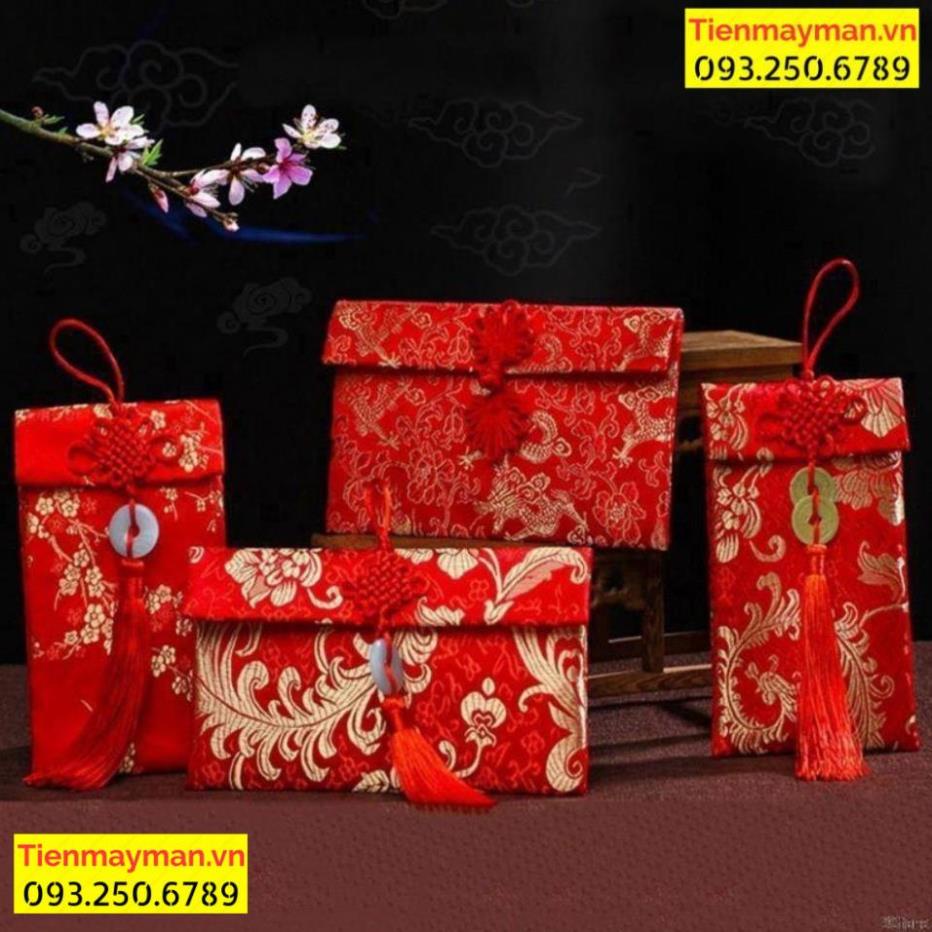 ⭐ FREE SHIP⭐ Bao Lì Xì Vải Gấm Nhiều Hoa Văn Cao Cấp Cưới Hỏi, Nạp Tài,Ngày Tết