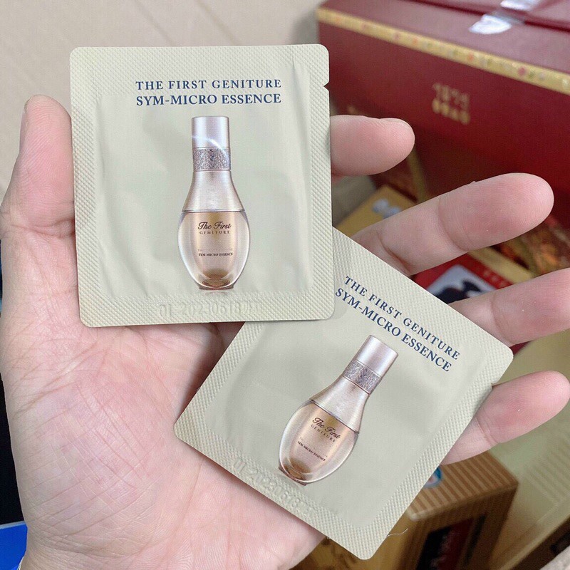 Tinh Chất Siêu Vi Ohui The First Geniture Sym Micro Essence 1ml Cải Thiện Da Bị Lão Hóa, Tăng Độ Đàn Hồi, Dưỡng Trắng