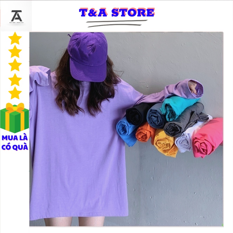 Áo thun tay dài form rộng T&amp;A, áo sweater Unisex