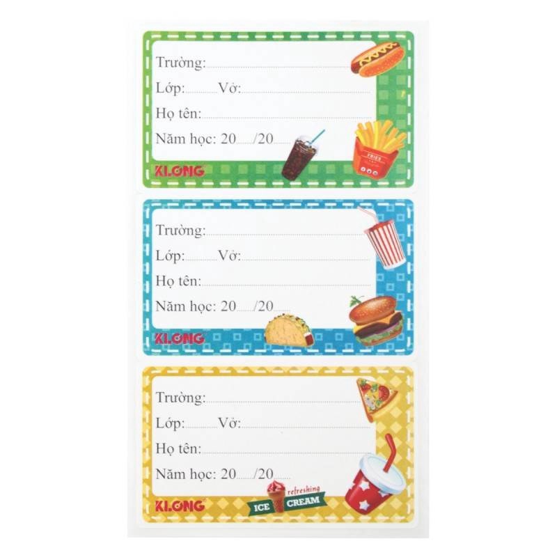 Nhãn vở CII Zoo - Food &amp; Dink; MS: 741