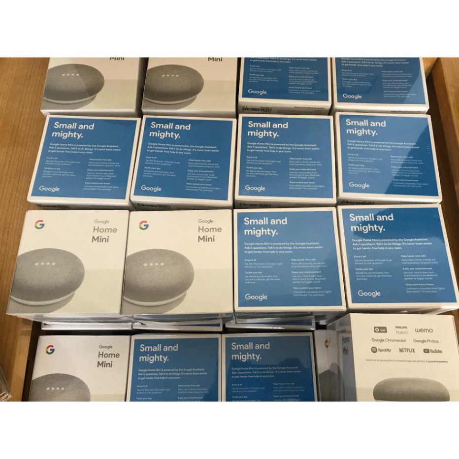 ƯU ĐAI DUY NHAT Loa thông minh Google Home Mini - Xuất xứ US - New100% ƯU ĐAI DUY NHAT