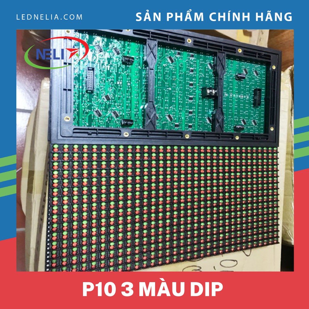 Module led P10 3 màu mắt cắm kích thước 160x320mm chuyên làm biển quảng cáo,cổng trào