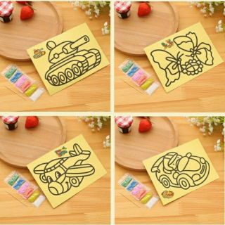 1 tấm tranh cát cỡ A5