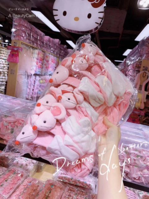 Cài tai thỏ bóp giật cử động dễ thương hot hit