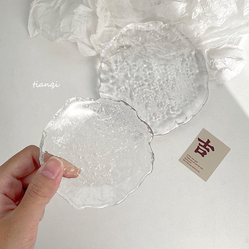 Đĩa Thủy Tinh Đựng Thức Ăn Sáng/Đồ Ăn Vặt Phong Cách Châu Âu Sáng Tạo
