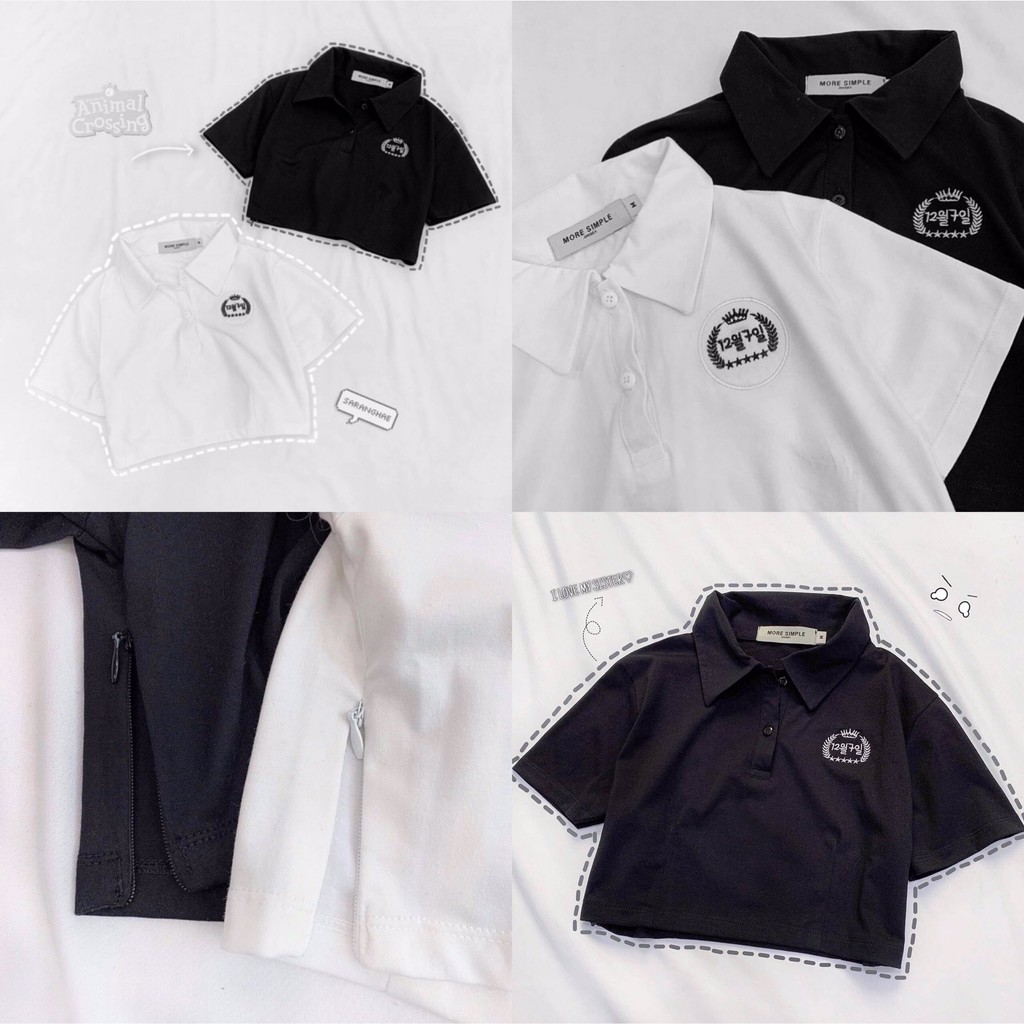 [Mã WASKT410K giảm 10K đơn 50K] Áo Croptop Cổ Trụ HOJI Ulzzang | BigBuy360 - bigbuy360.vn