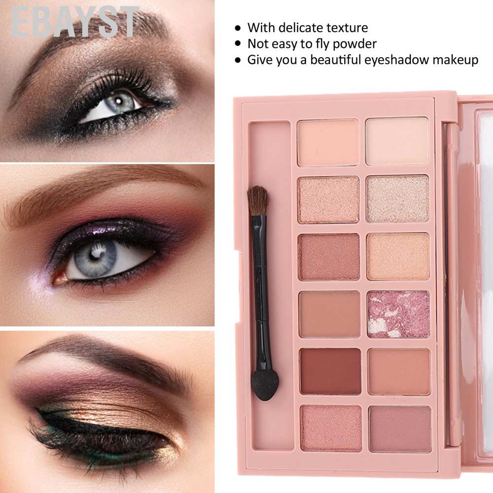 Bảng phấn mắt 12 màu lì và kim tuyến lâu trôi 7.2g # 01
 | BigBuy360 - bigbuy360.vn