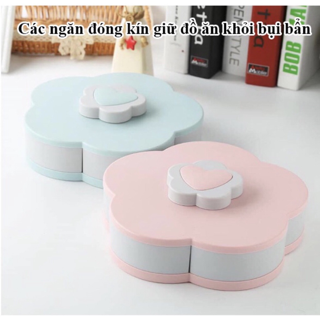 Khay Đựng Mứt Tết, Hộp Mứt tết, Đựng Bánh Kẹo 1 Tầng 5 Cánh